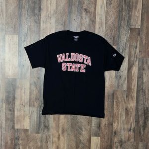 Valdosta State University Black Champion Cotton T-Shirt (Large)